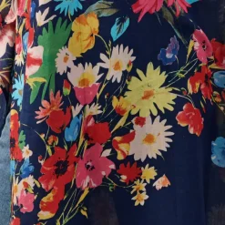 Raseela Blue Floral Modal Topper