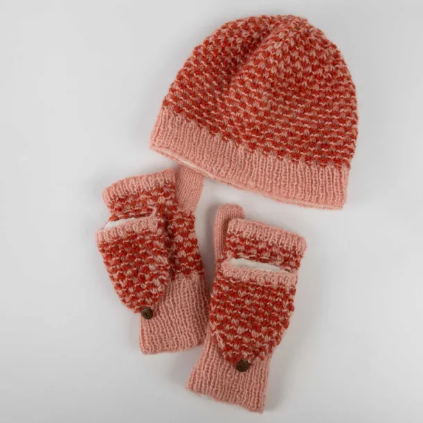 Raspberry Convertible Mittens