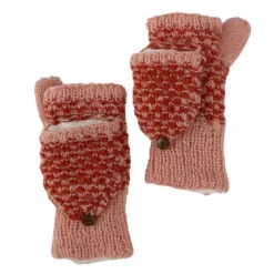 Raspberry Convertible Mittens