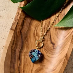 Raza Murano Millefiori Pendant Necklace