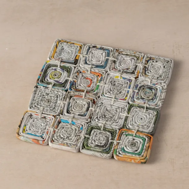 Read All About It Recycled Newspaper Trivet
