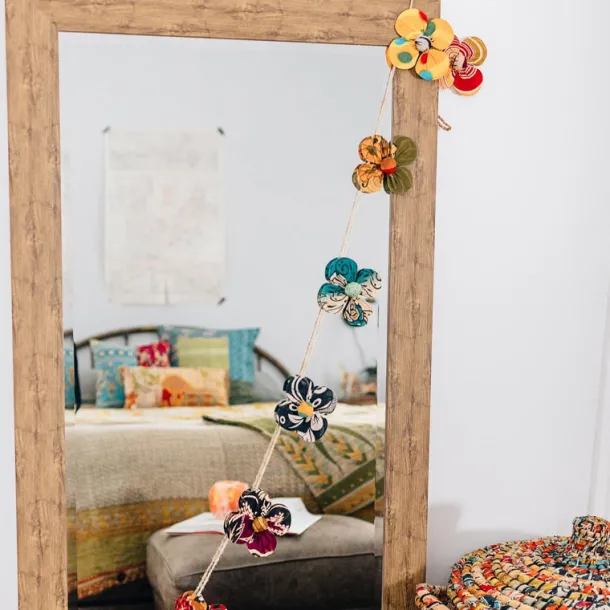 Recycled Sari Flower Garland