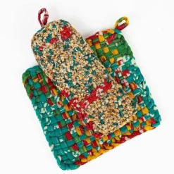 Recycled Sari Skillet Set