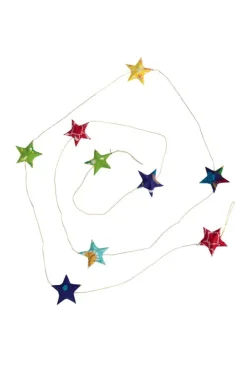 Recycled Sari Star Garland