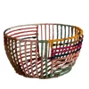 Recycled Sari Wrapped Wire Basket