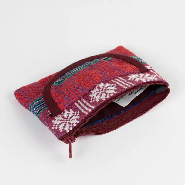 Red Jacquard Coin Purse