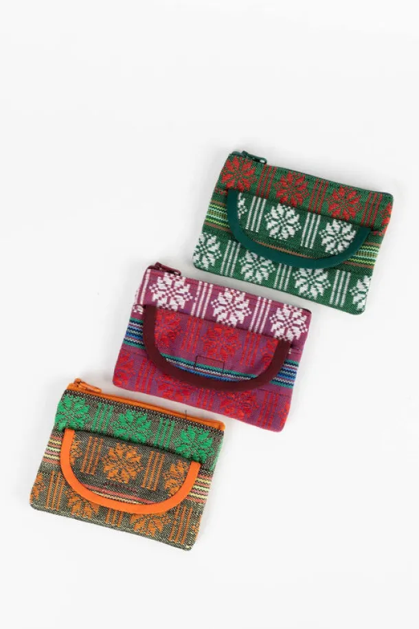 Red Jacquard Coin Purse