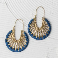Roja Sunburst Drop Earrings