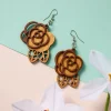 Rosas Langka Wood Earrings