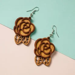 Rosas Langka Wood Earrings