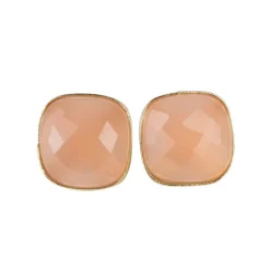 Rose Onyx Stud Earrings