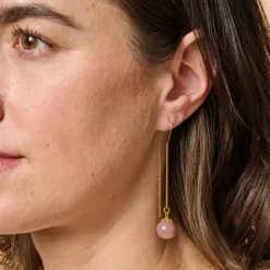 Rosebud Threader Earrings