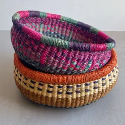 Round Bolga Basket