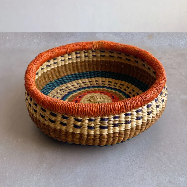 Round Bolga Basket