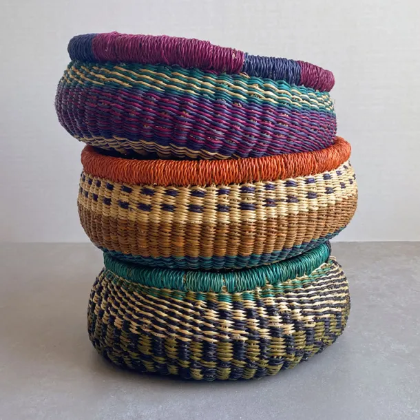 Round Bolga Basket