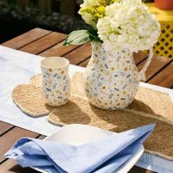 Salam Jute Palm Leaf Table Runner