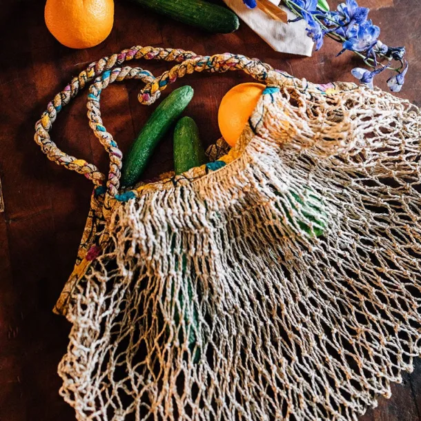 Sari & Jute Slouchy Net Bag