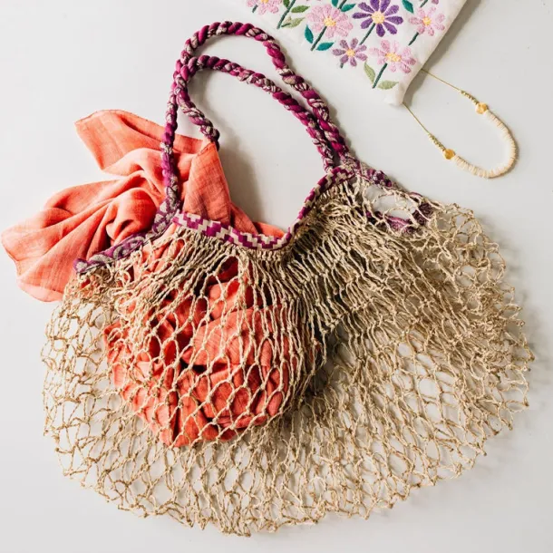 Sari & Jute Slouchy Net Bag