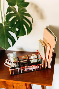 Sari Wrapped Desk Organizer