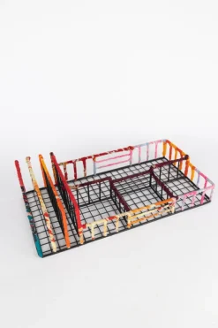 Sari Wrapped Desk Organizer