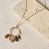 Saroja Brass Pendant Necklace