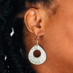 Satya Hammered Teardrop Earrings