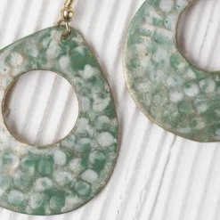 Satya Hammered Teardrop Earrings