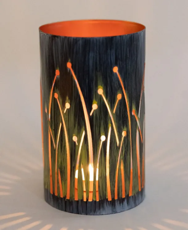 Seagrass Iron Candleholder