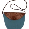 Shanti Leather and Canvas Purse