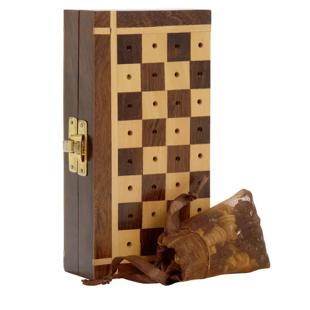 Sheesham Travel Chess Set