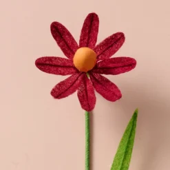 Silk Paper Cone Flowers - Burgandy