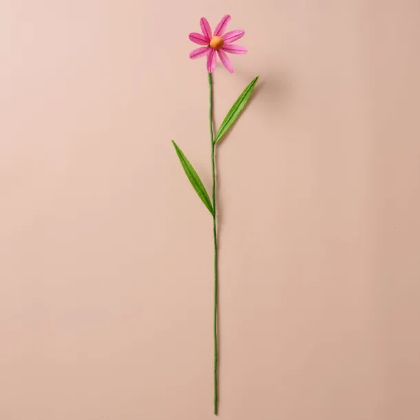 Silk Paper Cone Flowers - Pink