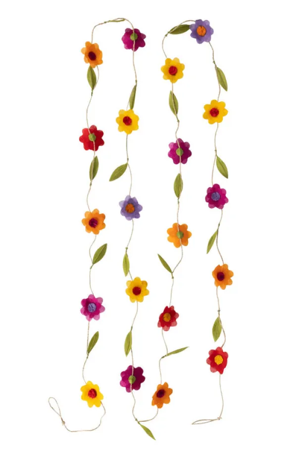 Silk Paper Flower Garland