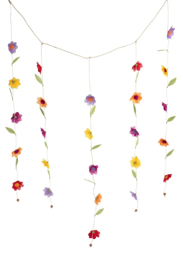 Silk Paper Flower Valance