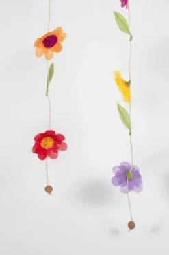 Silk Paper Flower Valance