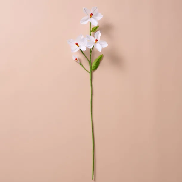 Silk Paper Paperwhite Flowers -White