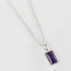 Silver Amethyst Necklace