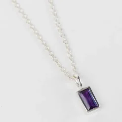 Silver Amethyst Necklace