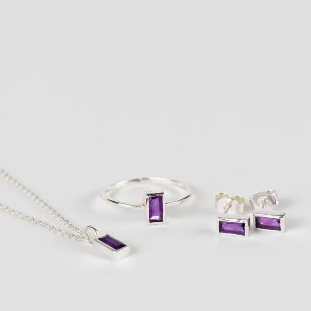 Silver Amethyst Necklace