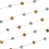 Silver and Gold Star Garland