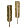 Silver Brass Bar Drop Earrings - Convertible