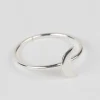 Silver Crescent Moon Ring