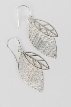 Silver Leaves Earrings
