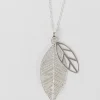 Silver Leaves Necklace