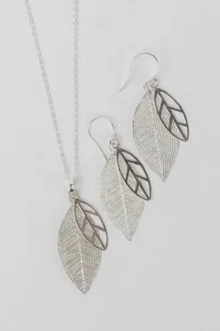 Silver Leaves Necklace