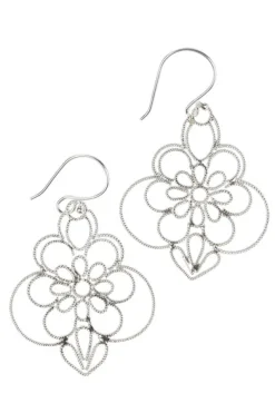 Silver Wayan Drop Earrings