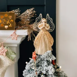 Sinamay Tree Topper Angel