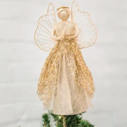 Sinamay Tree Topper Angel