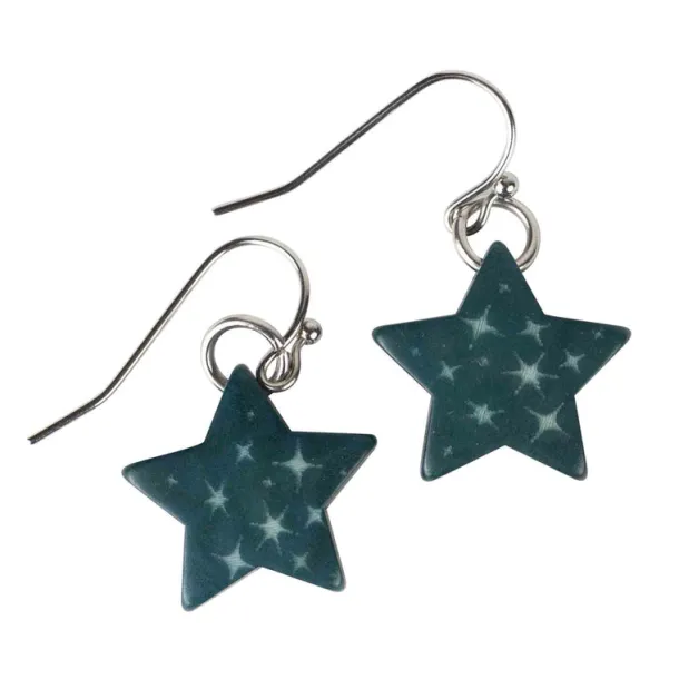 Sitaron Tagua Star Drop Earrings