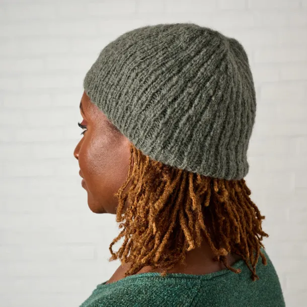 Slate Wool Knit Hat